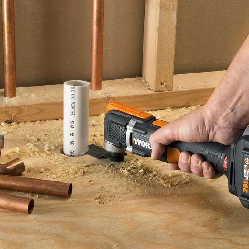 WORX WX696 20Volt 2.0Ah. Li-ion Profesyonel Çok Amaçlı Devir Ayarlı Şarjlı Kesme, Raspalama ve Zımpara WORX WX696 20Volt 2.0Ah. Li-ion Profesyonel Çok Amaçlı Devir Ayarlı Şarjlı Kesme, Raspalama ve Zımpara