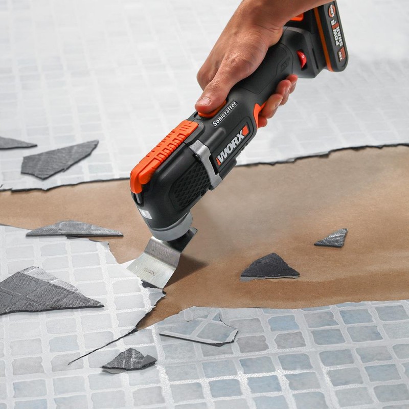 WORX WX696 20Volt 2.0Ah. Li-ion Profesyonel Çok Amaçlı Devir Ayarlı Şarjlı Kesme, Raspalama ve Zımpara WORX WX696 20Volt 2.0Ah. Li-ion Profesyonel Çok Amaçlı Devir Ayarlı Şarjlı Kesme, Raspalama ve Zımpara