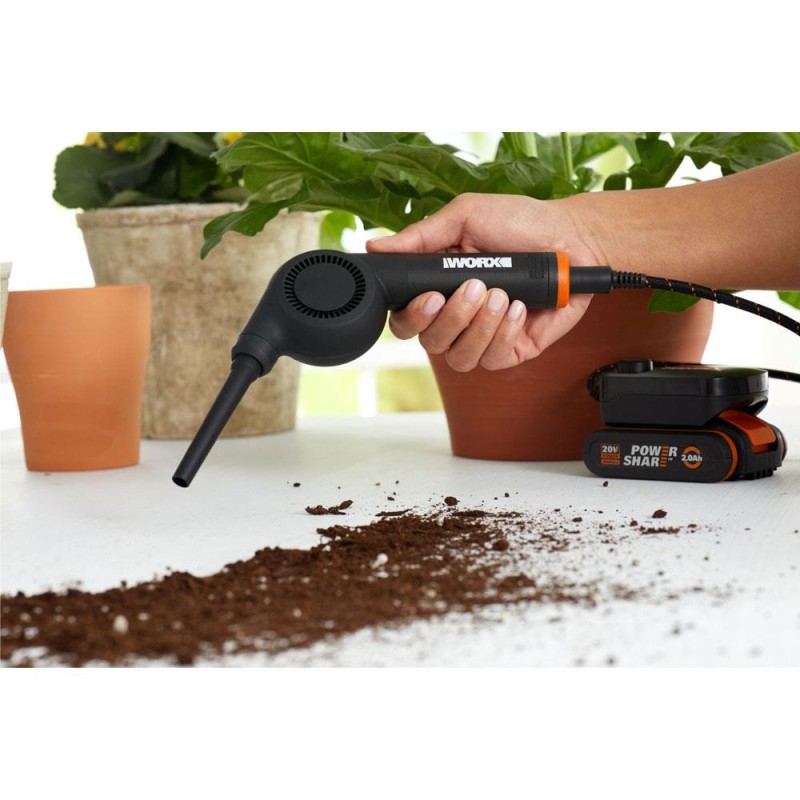 WORX WX747.9 MAKERX 20Volt Kömürsüz Profesyonel Mini Üfleyici (Akü Dahil Değildir) WORX WX747.9 MAKERX 20Volt Kömürsüz Profesyonel Mini Üfleyici (Akü Dahil Değildir)