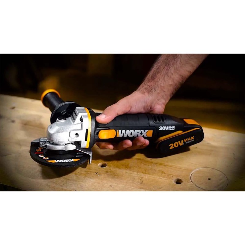 WORX WX800.9 20Volt 115mm Profesyonel Avuç Taşlama (Akü Dahil Değildir) WORX WX800.9 20Volt 115mm Profesyonel Avuç Taşlama (Akü Dahil Değildir)