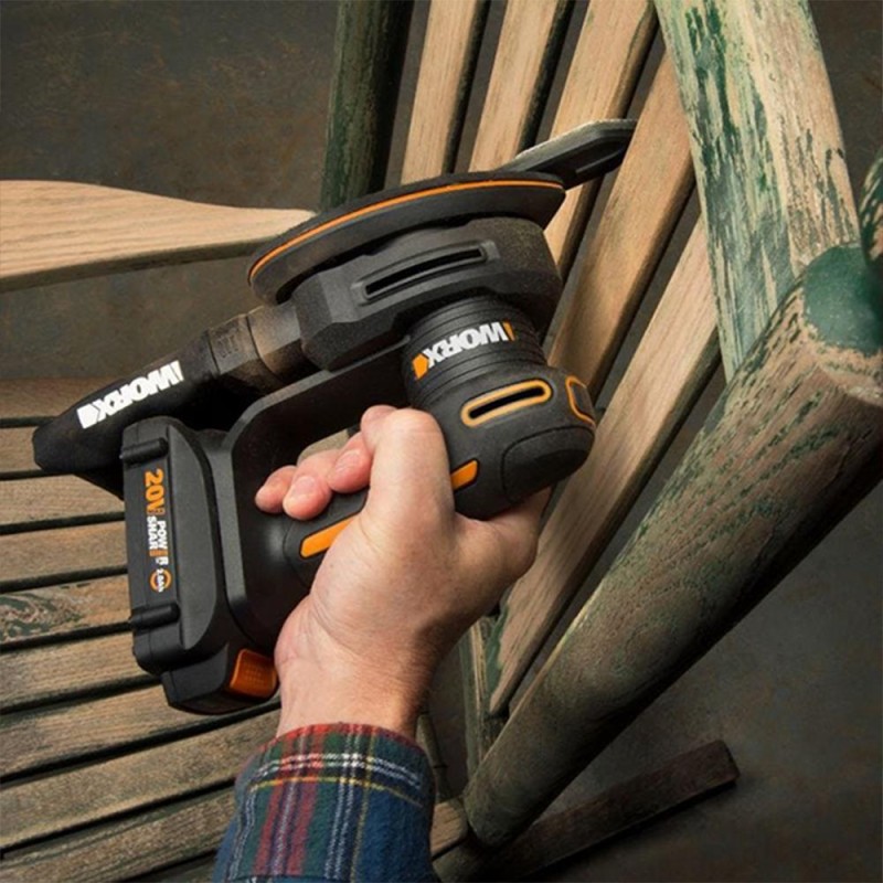 WORX WX822 20Volt 2.0Ah. Li-ion Şarjlı Profesyonel Üçgen Mouse Zımpara WORX WX822 20Volt 2.0Ah. Li-ion Şarjlı Profesyonel Üçgen Mouse Zımpara