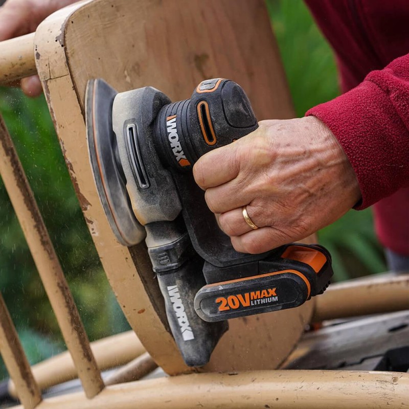 WORX WX822 20Volt 2.0Ah. Li-ion Şarjlı Profesyonel Üçgen Mouse Zımpara WORX WX822 20Volt 2.0Ah. Li-ion Şarjlı Profesyonel Üçgen Mouse Zımpara
