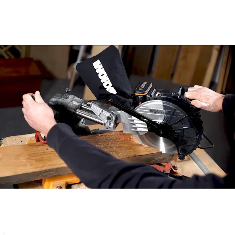 WORX WX845.9 20Volt 216MM Profesyonel Kızaklı Gönye Kesme (Akü Dahil Değildir) WORX WX845.9 20Volt 216MM Profesyonel Kızaklı Gönye Kesme (Akü Dahil Değildir)