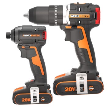 Worx WX925 20Volt/2.0Ah Li-ion Çift Akülü Kömürsüz Profesyonel Darbeli Matkap+WX265 Kömürsüz Darbeli Tornavida Kombo Set Worx WX925 20Volt/2.0Ah Li-ion Çift Akülü Kömürsüz Profesyonel Darbeli Matkap+WX265 Kömürsüz Darbeli Tornavida Kombo Set